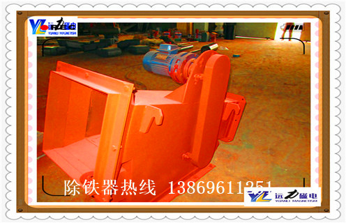 管道式粉料永磁除鐵器，廣東管道式粉料永磁除鐵器價格_遠(yuǎn)力廣東管道式粉料永磁除鐵器12000高斯_可定制工作原理_安裝示意圖