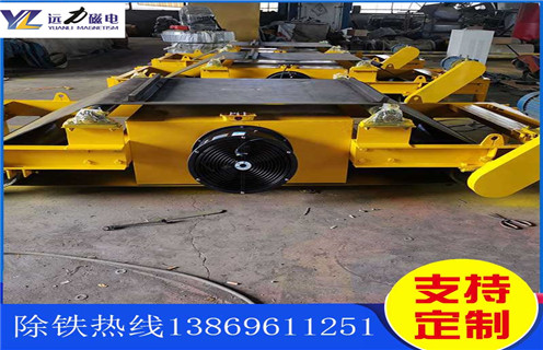 自卸式風(fēng)冷電磁除鐵器，貴州懸掛自卸式風(fēng)冷電磁除鐵器_選型_貴州懸掛自卸式風(fēng)冷電磁除鐵器公司多少錢參數(shù)工作原理生產(chǎn)價格工作原理_價格